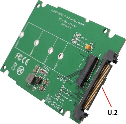 IO Crest M.2 PCIe I/F NVMe SSD to U.2 2.5-Inch SSD Adapter with Cable 2.5" SI-ADA40123 in Saudi Arabia
