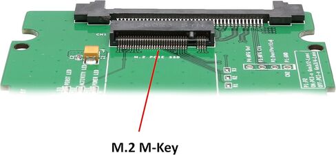 IO Crest M.2 PCIe I/F NVMe SSD to U.2 2.5-Inch SSD Adapter with Cable 2.5" SI-ADA40123 in Saudi Arabia