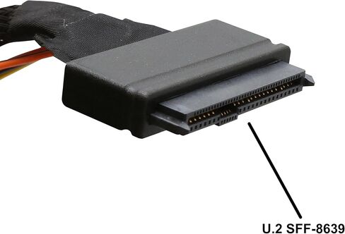 IO Crest M.2 PCIe I/F NVMe SSD to U.2 2.5-Inch SSD Adapter with Cable 2.5" SI-ADA40123 in Saudi Arabia