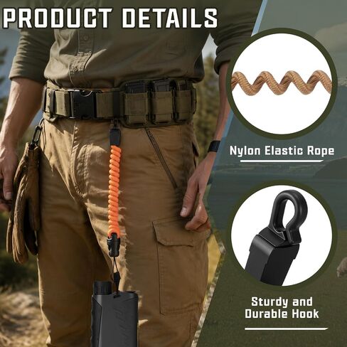 4 Pcs Rangefinder Tether Retractable Lanyard Coiled Tether Strap in Saudi Arabia