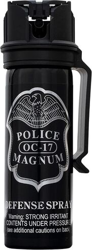 POLICE MAGNUM Pepper Spray Max Strength Portable Canister- Law Enforcement - 1 Pack 3 Ounce Flip Top in Saudi Arabia