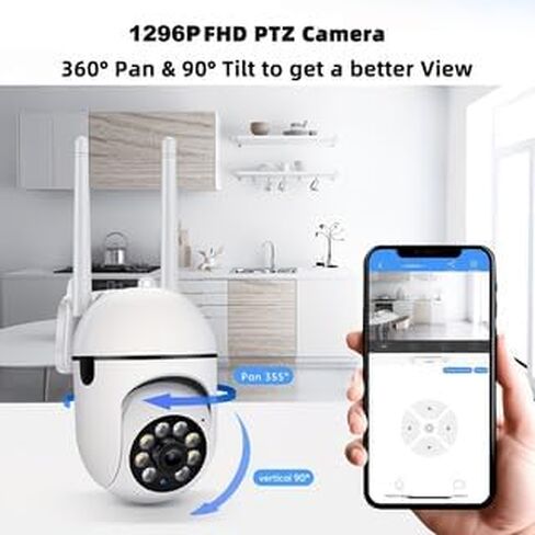 6pcs Wireless WiFi Full HD Intelligent Security Camera,2.4GHz Wi Fi Connection,pan tilt Zoom,Full-Color Night Vision Function,Two-Way Voice intercom,Intelligent Mobile Tracking in Kuwait