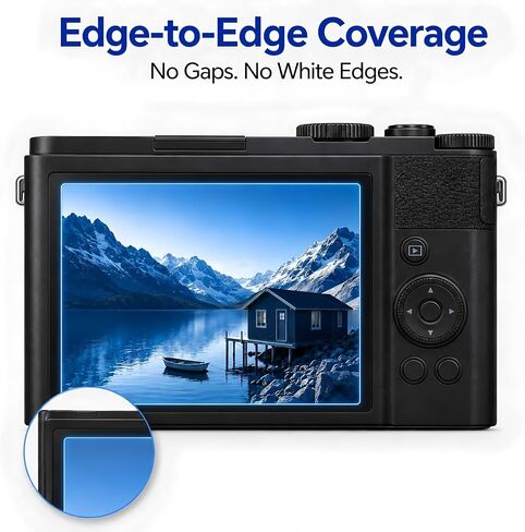 Model-Specific Custom Fit for Leica D-LUX 8 / D-LUX 7 Type 109 C-LUX V-LUX 5 Camera Screen Protector – 3-Pack Tempered Glass, Full-Screen Edge-to-Edge, Crystal Clear, Bubble-Free, Anti-Scratch in Kuwait