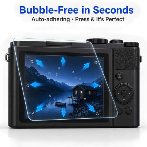 Model-Specific Custom Fit for Leica D-LUX 8 / D-LUX 7 Type 109 C-LUX V-LUX 5 Camera Screen Protector – 3-Pack Tempered Glass, Full-Screen Edge-to-Edge, Crystal Clear, Bubble-Free, Anti-Scratch in Kuwait
