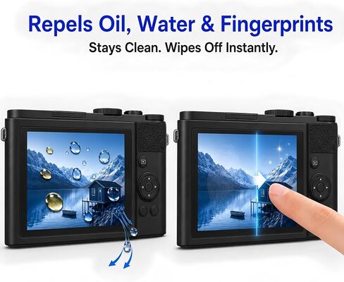 Model-Specific Custom Fit for Leica D-LUX 8 / D-LUX 7 Type 109 C-LUX V-LUX 5 Camera Screen Protector – 3-Pack Tempered Glass, Full-Screen Edge-to-Edge, Crystal Clear, Bubble-Free, Anti-Scratch in Kuwait