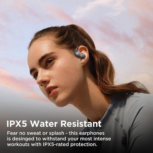 BUGANI Open Ear Headphones, Bluetooth 5.4 Wireless Earbuds with 60H Playtime, ENC Noise Cancelling Mic for Clear Calls, IPX5 Waterproof Sports Earphones for Running Workout Cycling in Saudi Arabia