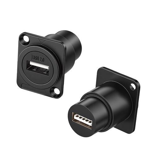 2Pack HDMI Bulkhead Extension Female Connector D Type Panel Mount HDMI 4K 60hz HD for Housing Chassis Mount Video Rack Server in Kuwait