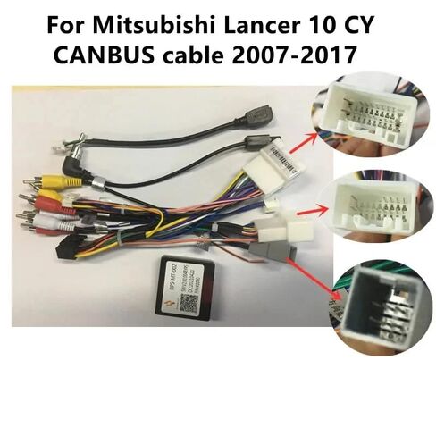 Fits for Mitsubishi Pajero Outlander Lancer Mirage Attrage 2014-2019 Support Rockford Amplifier OEM Backup Camera with XP canbus Car Radio Stereo Retrofit Wiring Harness Adapter in Saudi Arabia