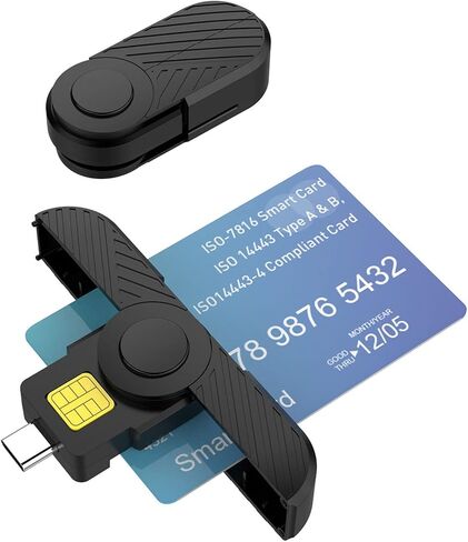 Type-C Usb Smart Card Reader Memory ID-Bank Electronic Cloner Connector Adapter Foldable Common Access Connector Adapter Ic-cards For Smart-lock Sticker Door Lock Reader Writer Deadbolt-card Reader in Saudi Arabia