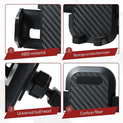 Car Phone Holder, Strong Suction Cup Dashboard Cellphone Holder for Car, Extendable&Foldable, 360° Adjustable Vehicle Phone Mount with Air Vent Hook, Universal Fit All Smartphones (2 in 1) in Kuwait