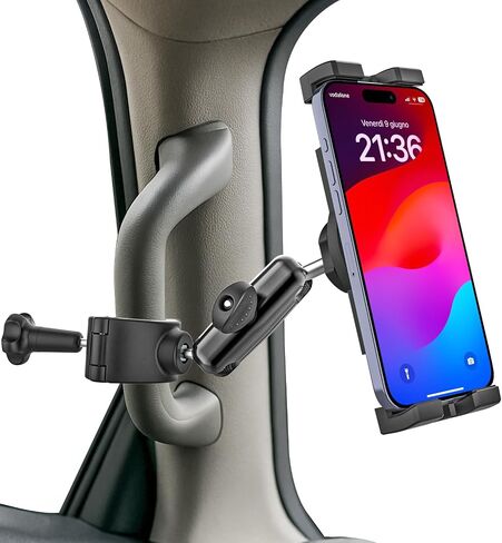 Car & Truck A-Pillar Grab Handle Phone Mount, Anti-Vibration Aluminum Arm in Saudi Arabia
