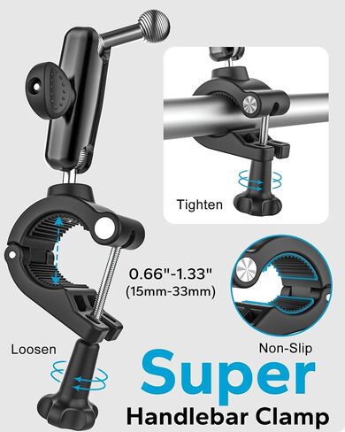 Car & Truck A-Pillar Grab Handle Phone Mount, Anti-Vibration Aluminum Arm in Saudi Arabia