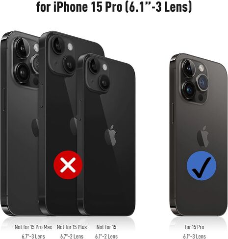 TITACUTE for iPhone 15 Pro Case 6.1 Wallet 5 Credit Card Holder ID Slot Flip Cover Design Back Pocket Scratch Resistant Hard Shell TPU Hybrid Protective Bumper Armor for iPhone 15 Pro Gunmetal Bronze in Saudi Arabia