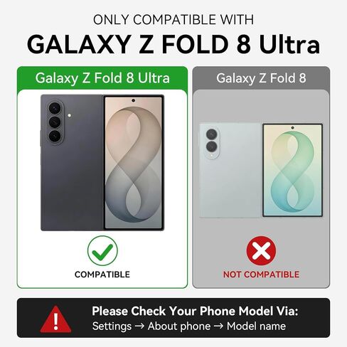 Defencase for Galaxy Z Fold 8 Ultra Wallet Case with Card Holder, Rose Pink in Saudi Arabia