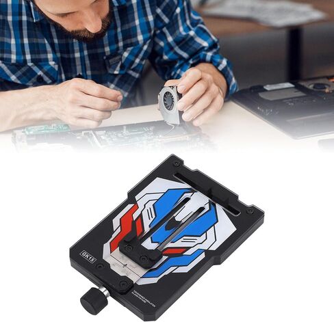 Professional Phone Motherboard Chip Clamp PCB Repair Tool with Silicone Sleeve High Temperature Acrylic Stainless Steel Frame for Mobile Tablet Watch PCB Board Maintenance F in Saudi Arabia