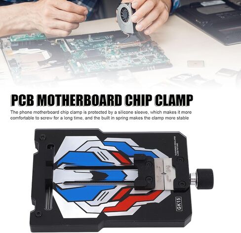 Professional Phone Motherboard Chip Clamp PCB Repair Tool with Silicone Sleeve High Temperature Acrylic Stainless Steel Frame for Mobile Tablet Watch PCB Board Maintenance F in Saudi Arabia