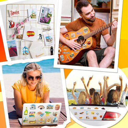 100PCS Spain Stickers, Waterproof Vinyl Decals in Saudi Arabia