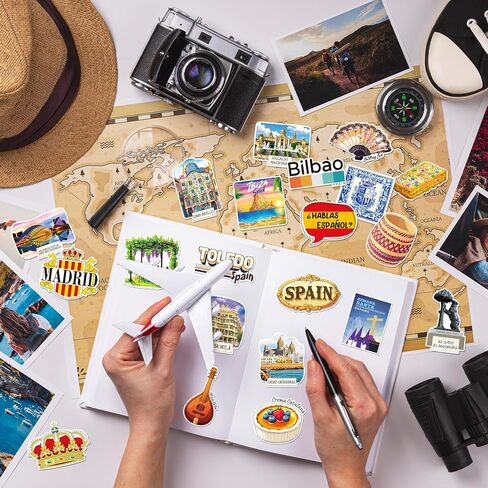 100PCS Spain Stickers, Waterproof Vinyl Decals in Saudi Arabia
