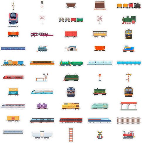 100 Pcs Train Stickers & Decals - Train Party Supplies - Gifts for Women & Men in Saudi Arabia