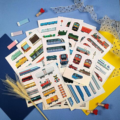 100 Pcs Train Stickers & Decals - Train Party Supplies - Gifts for Women & Men in Saudi Arabia