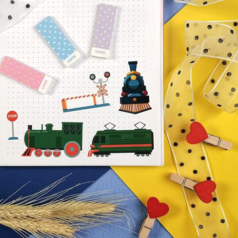 100 Pcs Train Stickers & Decals - Train Party Supplies - Gifts for Women & Men in Saudi Arabia