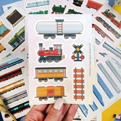 100 Pcs Train Stickers & Decals - Train Party Supplies - Gifts for Women & Men in Saudi Arabia