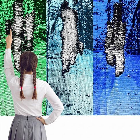 Irenare 1 Pcs Sensory Wall Sequin for Kids, Sky Blue in Kuwait