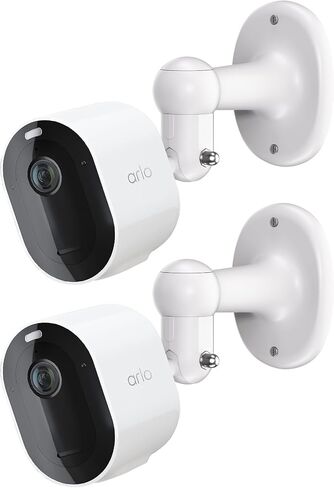 2 Pack Adjustable Security Camera Wall Mount for Arlo Pro, Arlo Pro 2/3/4, Arlo Ultra & Essential Spotlight Camera, 360° Adjustable Indoor Outdoor Mount Bracket (Camera Not Included) in Saudi Arabia