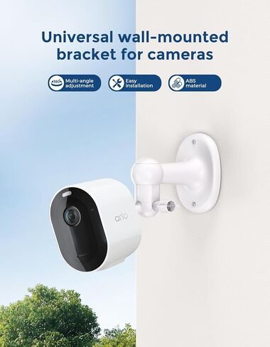 2 Pack Adjustable Security Camera Wall Mount for Arlo Pro, Arlo Pro 2/3/4, Arlo Ultra & Essential Spotlight Camera, 360° Adjustable Indoor Outdoor Mount Bracket (Camera Not Included) in Saudi Arabia