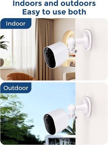 2 Pack Adjustable Security Camera Wall Mount for Arlo Pro, Arlo Pro 2/3/4, Arlo Ultra & Essential Spotlight Camera, 360° Adjustable Indoor Outdoor Mount Bracket (Camera Not Included) in Saudi Arabia