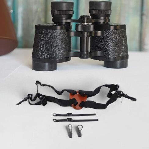 Outdoor Binocular and Camera Strap with Adjustable Elastic Cowhide Design for Hunting and Sports for Compatible with Rangefinders in Saudi Arabia