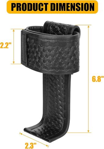 KRYDEX Universal Radio Holster,L-Style Radio Holder Compatible with Motorola BAOFENG Kenwood,Walkie Talkies Pouch Fit 2" & 2.25" Duty Belt for Police Security Law Enforcement Office First Responders in Kuwait
