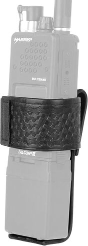 KRYDEX Universal Radio Holster,L-Style Radio Holder Compatible with Motorola BAOFENG Kenwood,Walkie Talkies Pouch Fit 2" & 2.25" Duty Belt for Police Security Law Enforcement Office First Responders in Kuwait
