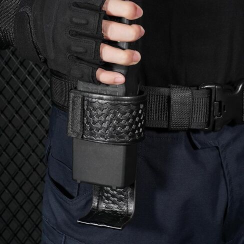 KRYDEX Universal Radio Holster,L-Style Radio Holder Compatible with Motorola BAOFENG Kenwood,Walkie Talkies Pouch Fit 2" & 2.25" Duty Belt for Police Security Law Enforcement Office First Responders in Kuwait
