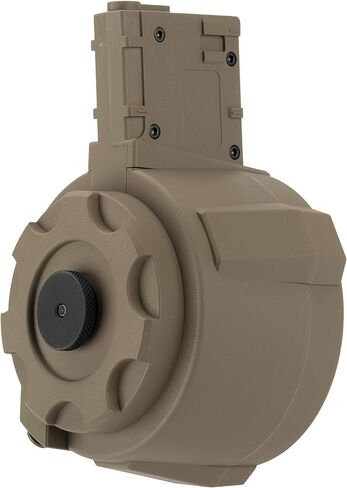 Evike Airsoft - Angel Custom 1500 Round Firestorm AEG Airsoft Drum Flashmag (Model: M4 / Dark Earth) in Saudi Arabia