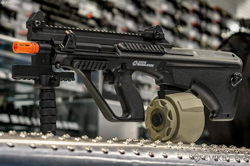 Evike Airsoft - Angel Custom 1500 Round Firestorm AEG Airsoft Drum Flashmag (Model: M4 / Dark Earth) in Saudi Arabia