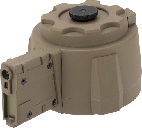 Evike Airsoft - Angel Custom 1500 Round Firestorm AEG Airsoft Drum Flashmag (Model: M4 / Dark Earth) in Saudi Arabia