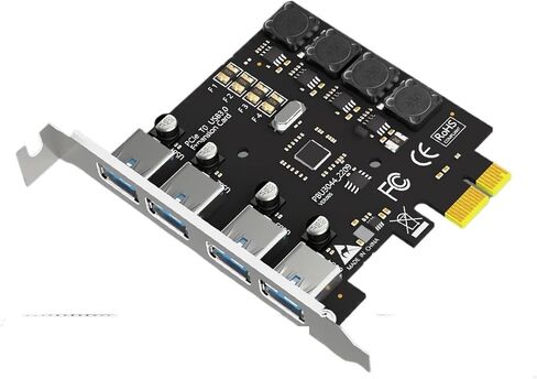 U3044 4-Port USB 3.2 Gen1 5Gbps PCIe Expansion Card in Saudi Arabia