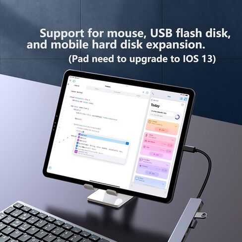 7-in-1 USB C Hub: 4K@30Hz HDTV, USB 3.0/2.0, Type C, SD/TF, PD100W Charging, Compatible with MacBook, iPad, Dell, HP, Samsung, Huawei in Saudi Arabia