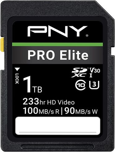 PNY 256GB PRO Elite C10 U3 V30 SDXC Flash Memory Card, UHS-I. 4K UHD Video in Saudi Arabia