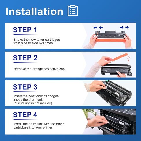 TN760 TN730 Black Toner Cartridge Replacement for Brother 4 Pack in Saudi Arabia