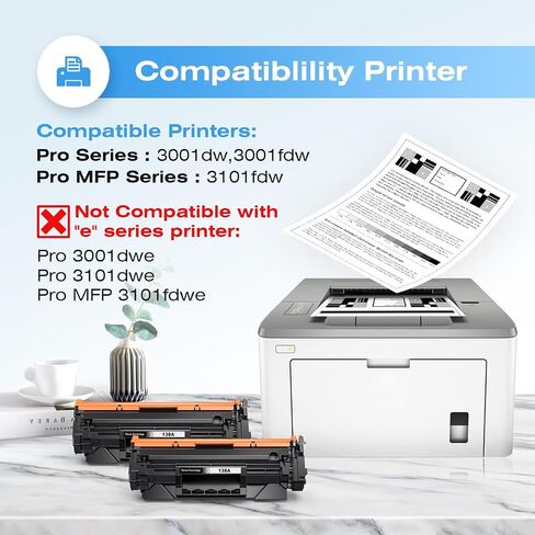 colorfly 138A Toner Cartridge [with Latest Chip] Replacement for 138a Black LaserJet Toner Cartridge W1380A 138A Black Toner Work with Pro 3001dw Pro 3001fdw MFP 3101fdw Printers in Saudi Arabia