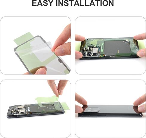 2-Pack Pre-Cut Back Cover Sticker Tape for Galaxy S24 Ultra, Double-Sided Tape, with Tools in Saudi Arabia