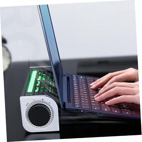 WOONEKY USB Laptop Fan Cooler Pad with Silent Design and Adjustable Holder, Aluminum Alloy and Abs Material, Portable Cooling Rack for Laptop and Tablet, Easy to Install Desktop Cooling in Saudi Arabia