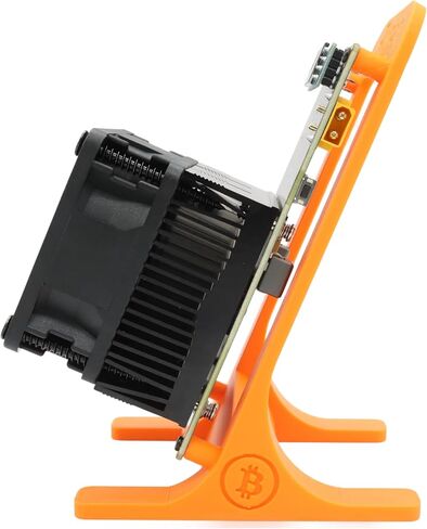 Bitaxe GT Gamma Turbo GT801 Open Sources Bitcoin Miner 801 Model 2.15T 40W Overlock Upto 2.4T Bitcoin Solo Miner PSU Inclued Orange Stand in Kuwait