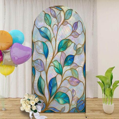 7.2FT Arch Backdrop Cover Virgin Painting Wedding Arch Cover Spandex Fitted Stretchy Backdrop Stand Covers for Birthday Party Wedding Decoration in Saudi Arabia