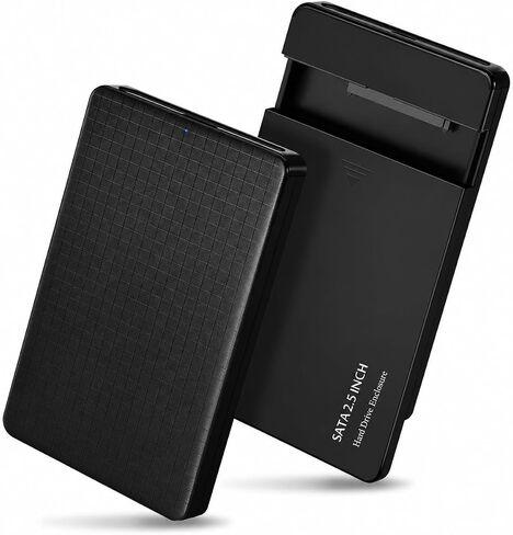 2-Pack 2.5 Inch Hard Drive Enclosure USB 3.0, SATA III External HDD SSD Case, UASP, 5Gbps, Smart Sleep, Dual LED, 7mm/9.5mm, Tool-Free, for WD Seagate Toshiba Samsung Hitachi in Saudi Arabia