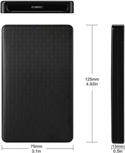 2-Pack 2.5 Inch Hard Drive Enclosure USB 3.0, SATA III External HDD SSD Case, UASP, 5Gbps, Smart Sleep, Dual LED, 7mm/9.5mm, Tool-Free, for WD Seagate Toshiba Samsung Hitachi in Saudi Arabia