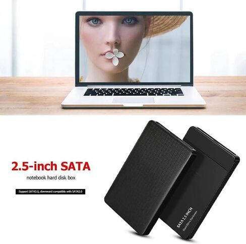2-Pack 2.5 Inch Hard Drive Enclosure USB 3.0, SATA III External HDD SSD Case, UASP, 5Gbps, Smart Sleep, Dual LED, 7mm/9.5mm, Tool-Free, for WD Seagate Toshiba Samsung Hitachi in Saudi Arabia