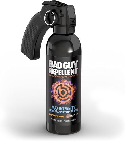 Byrna BGR Pepper Spray - Maximum Stopping Power | Attacker Tracker UV Marking DYE Technology | Military Strength Self-Defense Stream Spray (30 Foot Range) - 1 LB in Saudi Arabia
